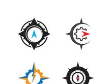 Compass logo template vector icon illustration design