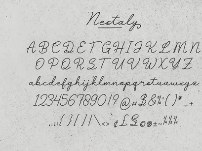 Nestaly | Monoline Script Handwritten