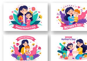 12 Happy Mother Day Illustration