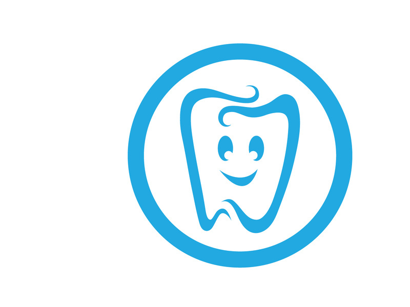 Dental care logo vector icon design