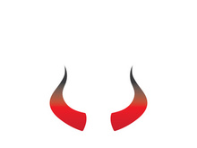 Devil horn Vector icon design illustration Template