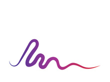 Sound waves vector illustration design template