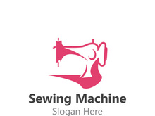 Sewing Machine Logo design concept, Tailor Sewing vector, Fashion Simple Design Template