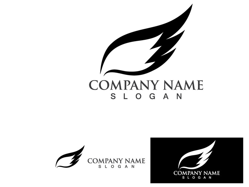 Wing bird logo and Symbol Vector