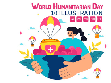 10 World Humanitarian Day Illustration preview picture