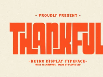 Thankful - Retro Display preview picture