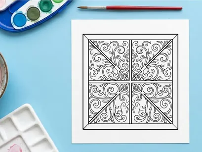 Elegant Christmas cross niche decorative pattern for festive holiday crafts and design projects