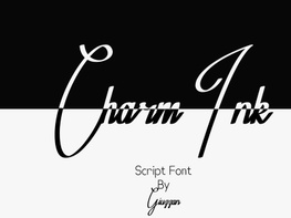 Charm Ink - Script Font preview picture