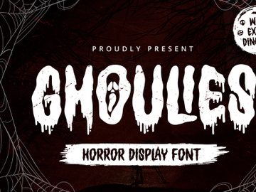 Ghoulies - Horror Display Font preview picture