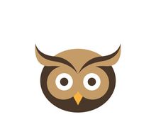 Owl logo icon design animal and simple business abstract vector