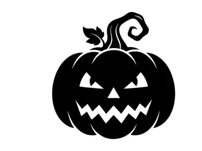 Labu Jack-o'-Lantern Halloween dengan Wajah Seram untuk Dekorasi Musim Gugur