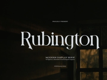 Rubington | Modern Display Serif preview picture