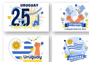 10 Uruguay Independence Day Illustration