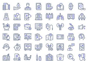 Creative design icons of medical and healthcare