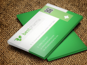 Pharmacy Business Card Template preview picture