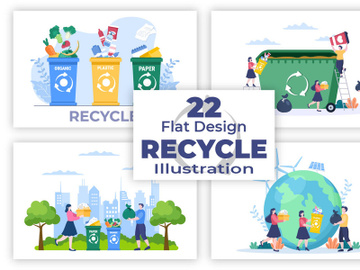 22 Recycle Process Trash Illustration preview picture
