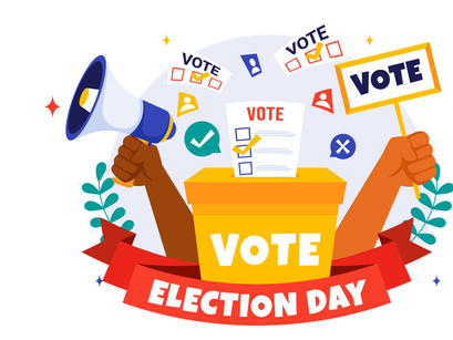 11 Election Day Political Illustration