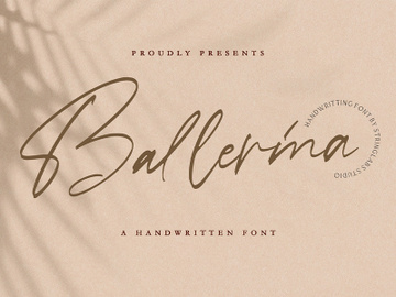 Ballerina - Signature Script Font preview picture