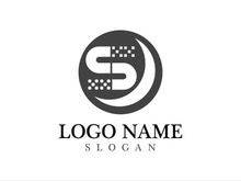 Business corporate S letter logo design vector