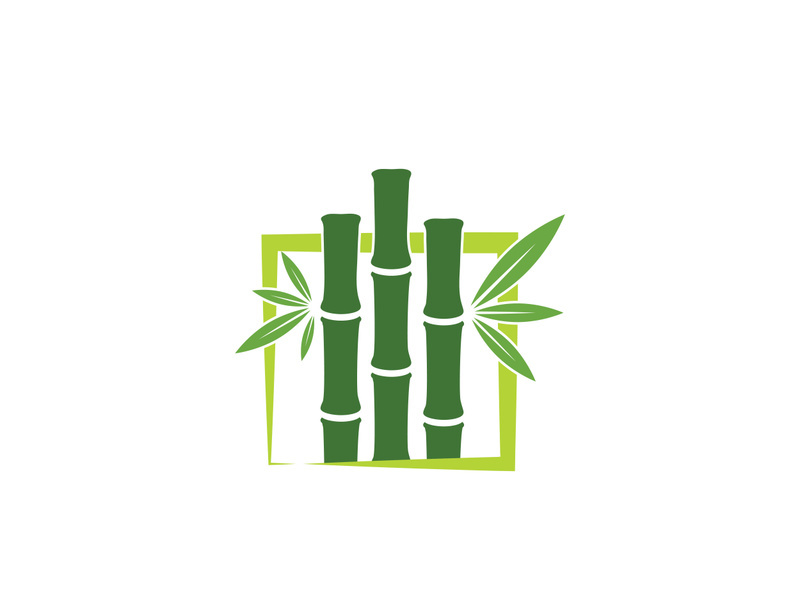 Bamboo vector icon illustration