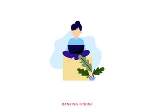 Freelance Job illustration concept