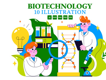 10 Biotechnology Innovation Illustration preview picture