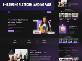 E-learning Platform Landing Page preview picture