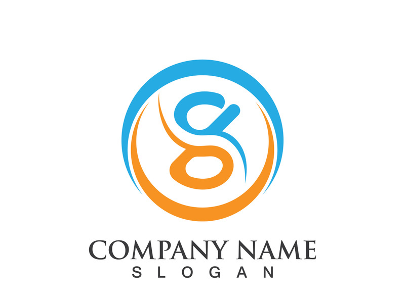 Business corporate S letter logo design vector