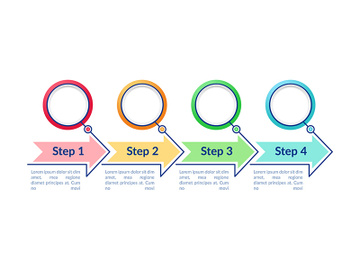 Empty circles vector infographic template preview picture