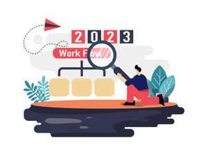 Happy new year 2023 flat illustration