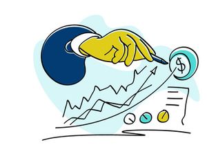 Investment Business flat Illustration