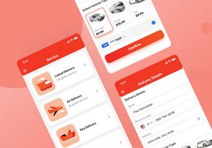 Package delivery service app.