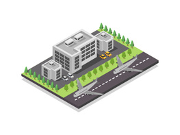 Isometric airport illustrator preview picture
