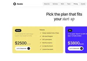 Awake Bootstrap Website Template