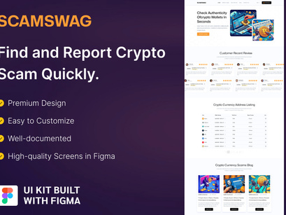 ScamSwag-UI kit | figma UI kit