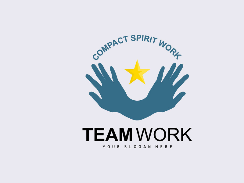 Hand Logo, Teamwork Vector, Team Company Design, Body health, Hand Care, Recycling