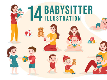 13 Babysitter or Nanny Services Illustration preview picture