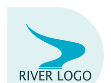 River Logo vector icon illustration design template
