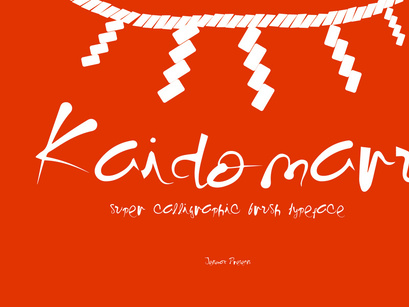Kaidomaru - Brush Typeface