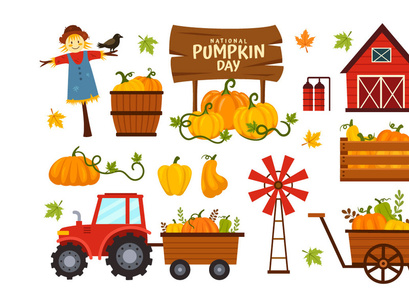 14 National Pumpkin Day Illustration
