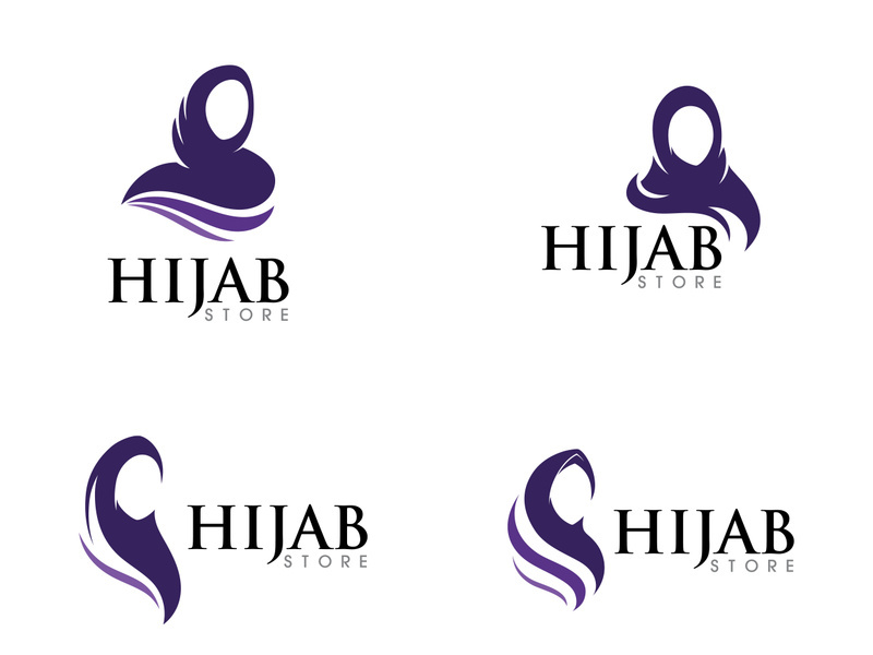 Hijab Fashion icon design