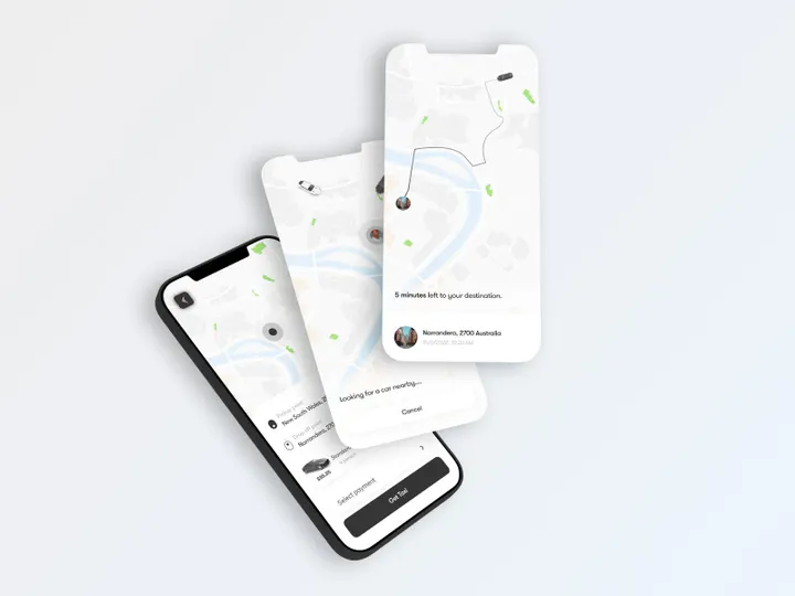 Taxi Booking App UI Design
