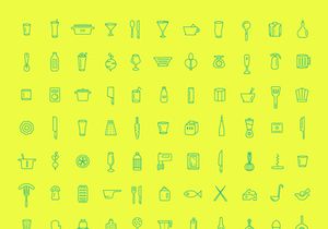 100 Free Icons / Kitchen [AI]