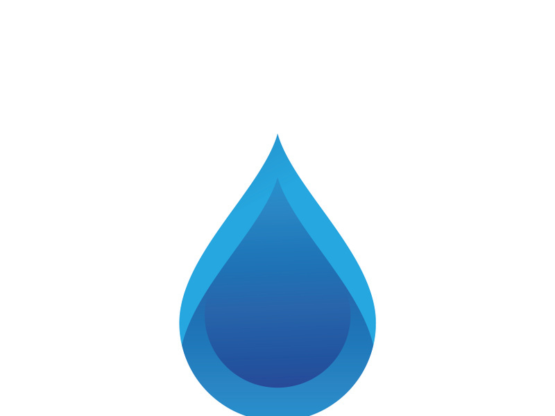 blue water drop Logo Template vector illustration design