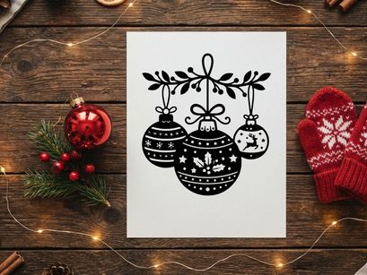 Enfeites de Natal Pendurados em Galho Decorativo para Decoração Festiva