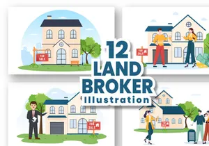 12 Land Broker Illustration