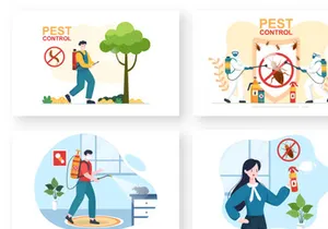 10 Pest Control Service Illustration