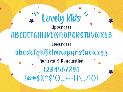 Lovely Kids - Playful Font