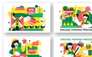 10 Organic Farming Process Illustration