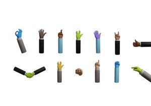 HANDZ Free 3D Hand Illustration